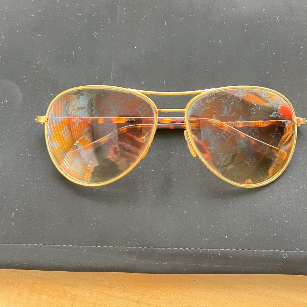 Louis Vuitton Gold Monogram Sunglasses